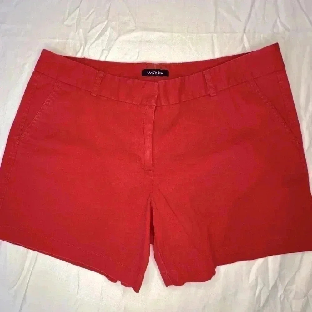 Land's End Red Women’s Chino Shorts